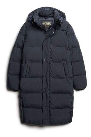Superdry long cheap coat mens