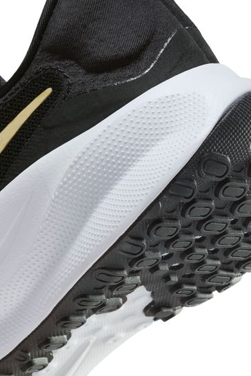 Nike Black Gold Revolution 7 Easy On Running Trainers