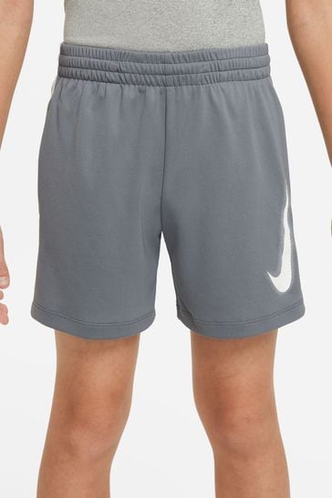 Nike Grey Dri-FIT Multi+ Graphic Training Shorts