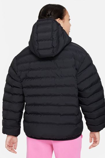 Nike black padded jacket discount