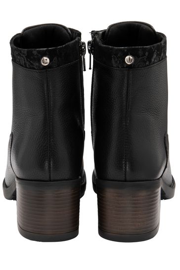 lotus black leather ankle boots