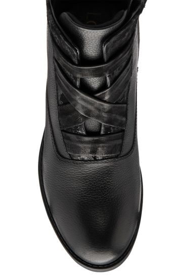 Lotus black leather ankle on sale boots