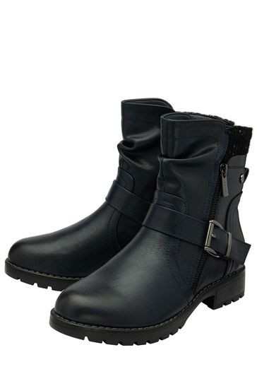 Blue mid hotsell calf boots