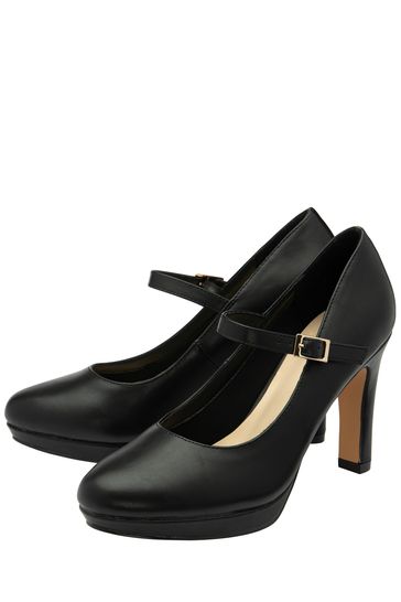 Lotus Black Mary Jane Shoes