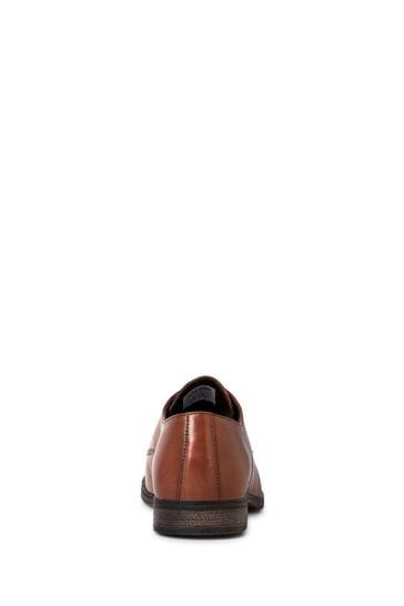 JACK JONES Brown Leather Lace Up Brogues
