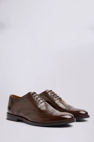 MOSS Brown Oxford Brogue Shoes