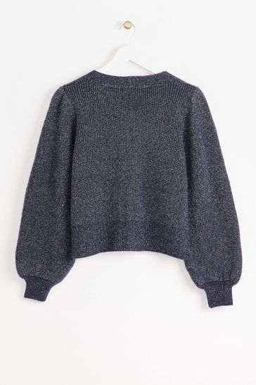 Navy blue cheap sparkly cardigan