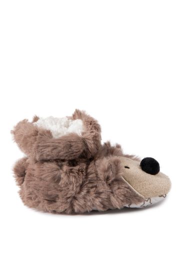 Buy Totes Brown Novelty Bootie Childrens Slippers from Next Luxembourg