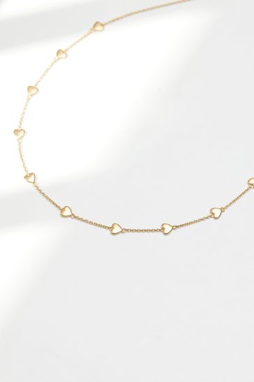 Heart station necklace deals