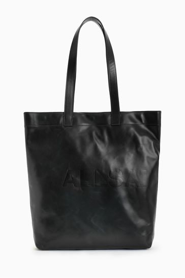AllSaints Black Yuto Tote Bag
