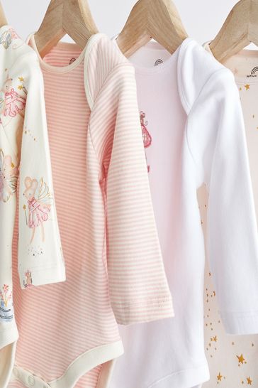 Baby pink long sleeve bodysuit clearance