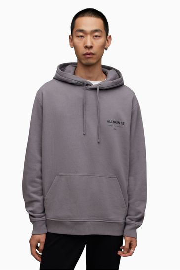 AllSaints Grey Underground Overhead Hoodie