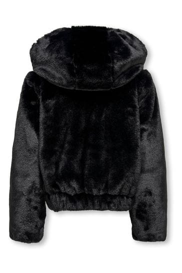 Children's faux fur coats uk white clearance