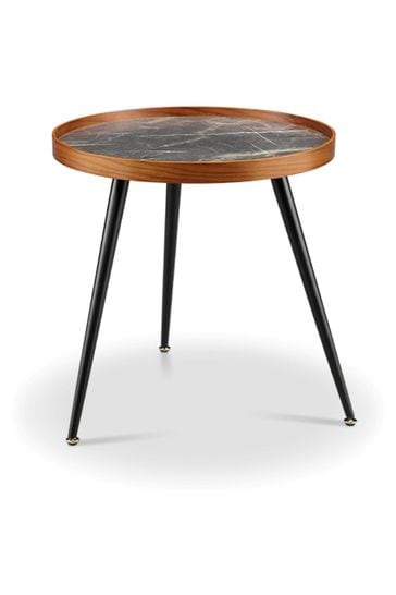 Marble effect outlet lamp table