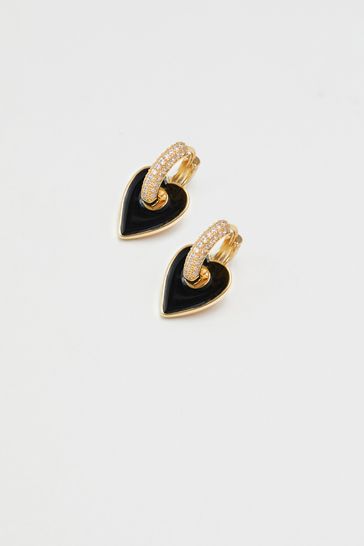 Next on sale heart earrings