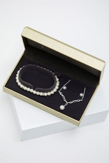 Jon richard necklace discount and earring set