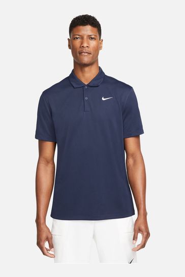 Nike navy blue polo shirt online