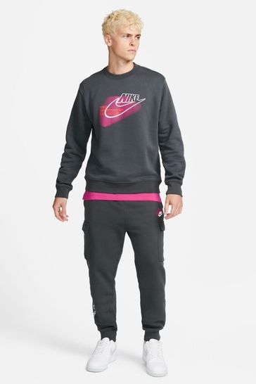 Buy Nike Black Grey Standard Issue Cargo Joggers from Next Netherlands