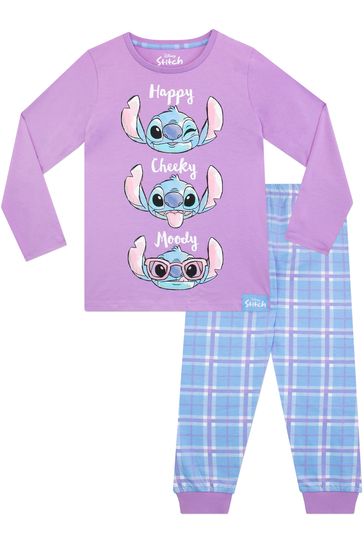 Buy Character Purple Lilo And Stitch Happy Cheeky Moody 100 Cotton Pyjamas from Next Netherlands