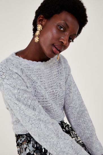 Buy Monsoon Grey Clo Cornelli Jumper from Next Netherlands