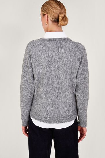 Next ladies grey jumper sale