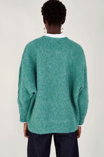 Buy Monsoon Green Ola Oversized Cardigan from Next Australia