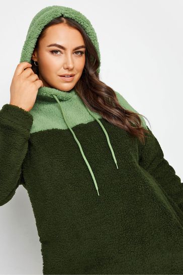 Green teddy hoodie on sale
