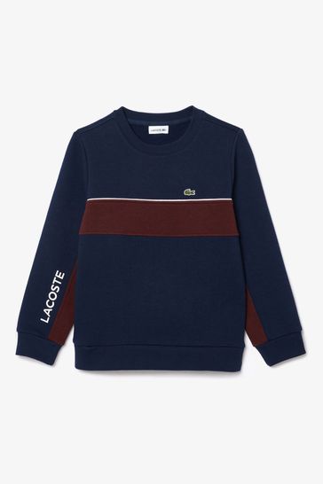 Lacoste Blue Colour Block Sweatshirt