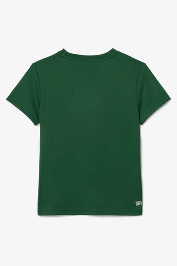 Buy Lacoste Green Pique Ultra Dry T Shirt from Next Bahrain