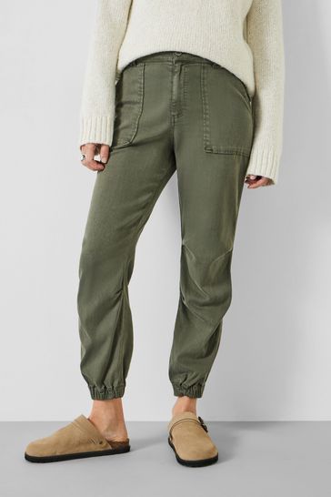Hush Green Riley Washed Cargo Trousers