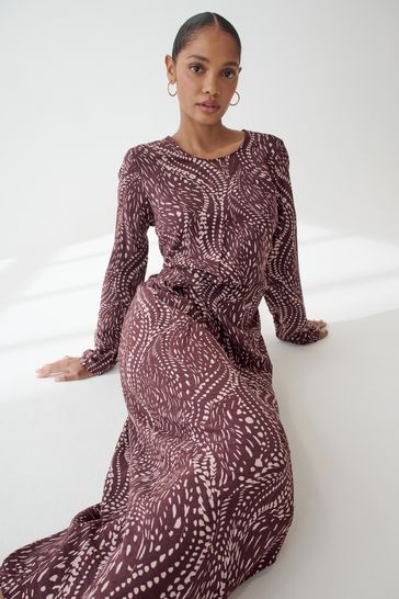 Next animal print midi dress hotsell