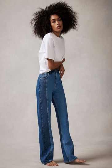 Buy Mint Velvet Indigo Two Tone Jeans from the Laura Ashley online