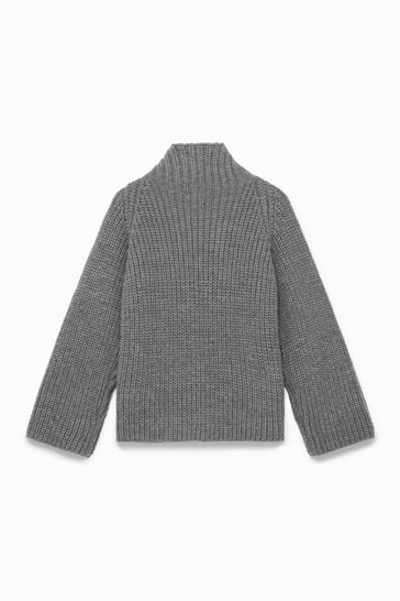 Mint Velvet Grey Chunky Knit Jumper