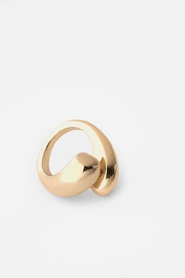 Mint Velvet Gold Tone Curved Ring