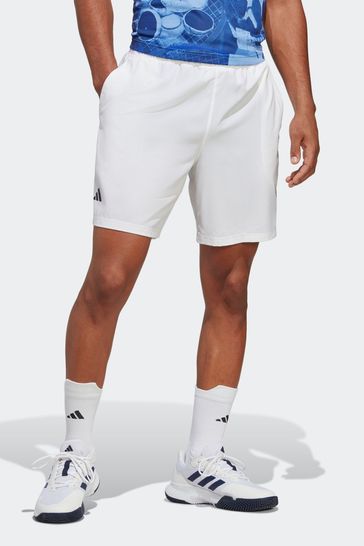 adidas White Club Tennis Stretch Woven Shorts