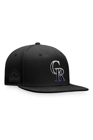 adidas Black MLB Colorado Rockies Iconic Gradient Snapback Cap