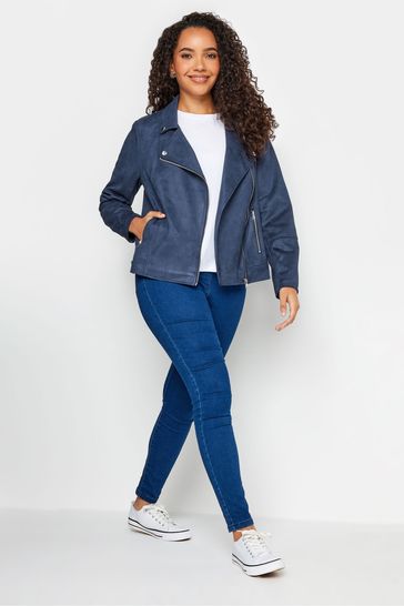 M Co Blue Suede Jacket