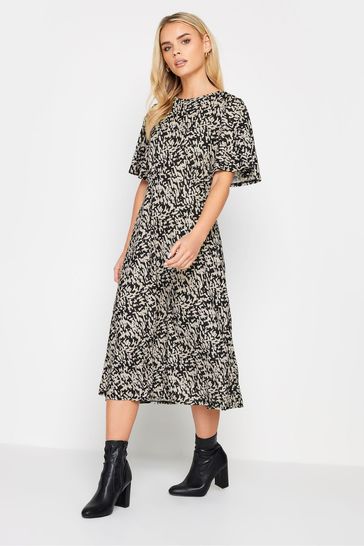 PixieGirl Petite Natural Short Sleeve Midi Dress