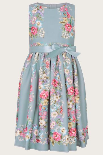 Buy Monsoon Green Suzie Floral Scuba Party Dress from Next Luxembourg