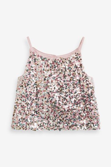 Sequin strappy top discount