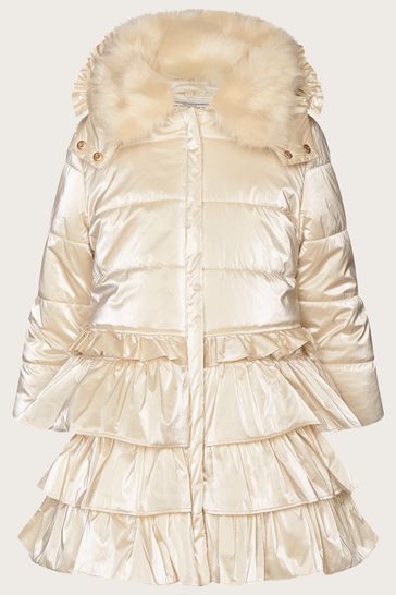 Girls top frill coat