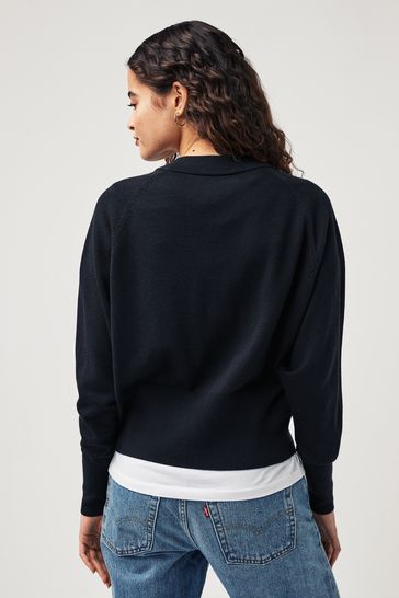 Buy Fred Perry Black Cardigan from Next Saudi Arabia