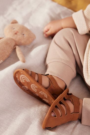 Tan Brown Sandals Baby (0-24mths)