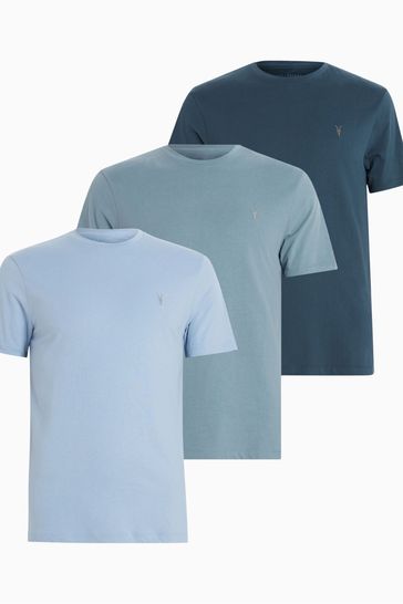 AllSaints Blue Brace Crew T-Shirts 3 Pack