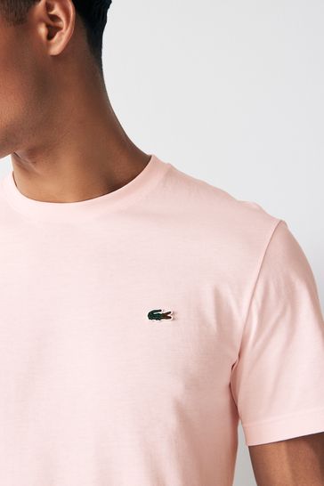 Buy Pink Lacoste Regular Fit Sports 100 Cotton T Shirt from Next Bahrain