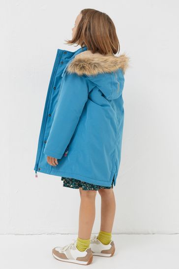 Girls turquoise coat hotsell