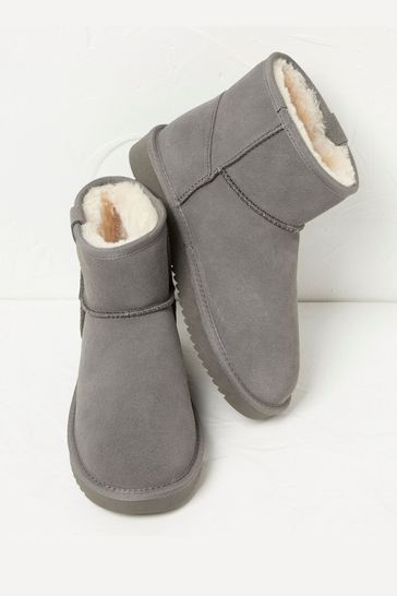 Suede cheap slipper boots