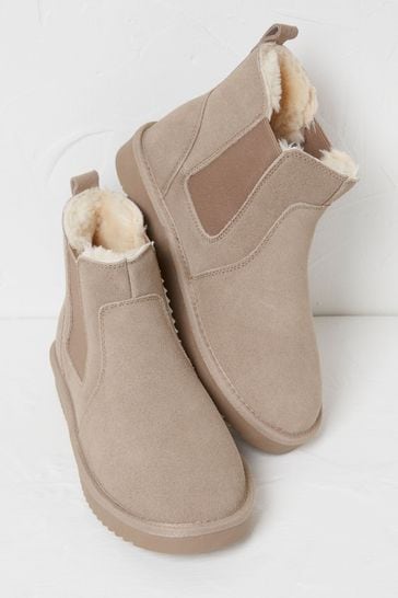 Fat face slipper boots mens clearance
