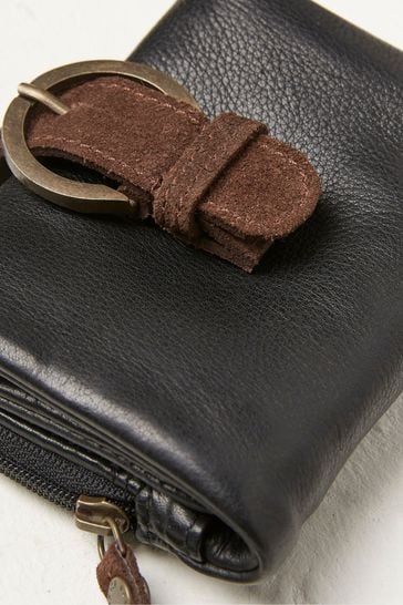Fat face on sale black leather bag