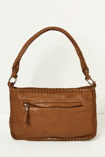 Buy Fat Face Brown The Blythe Whipstitch Crossbody Bag from Next